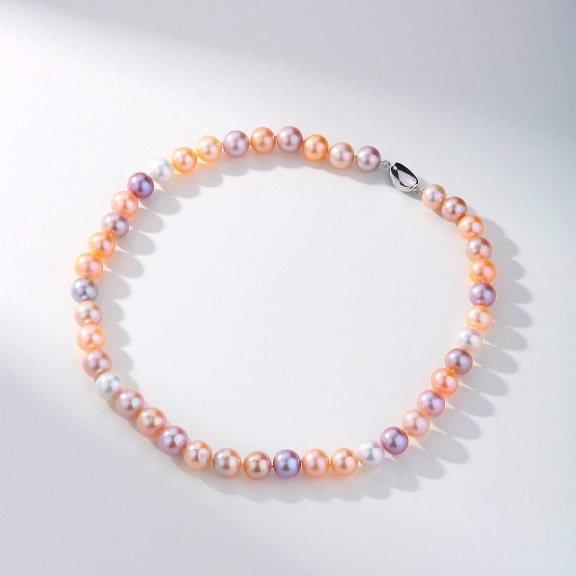 Multicolor Freshwater Pearl Strand Necklace 8-9mm 1