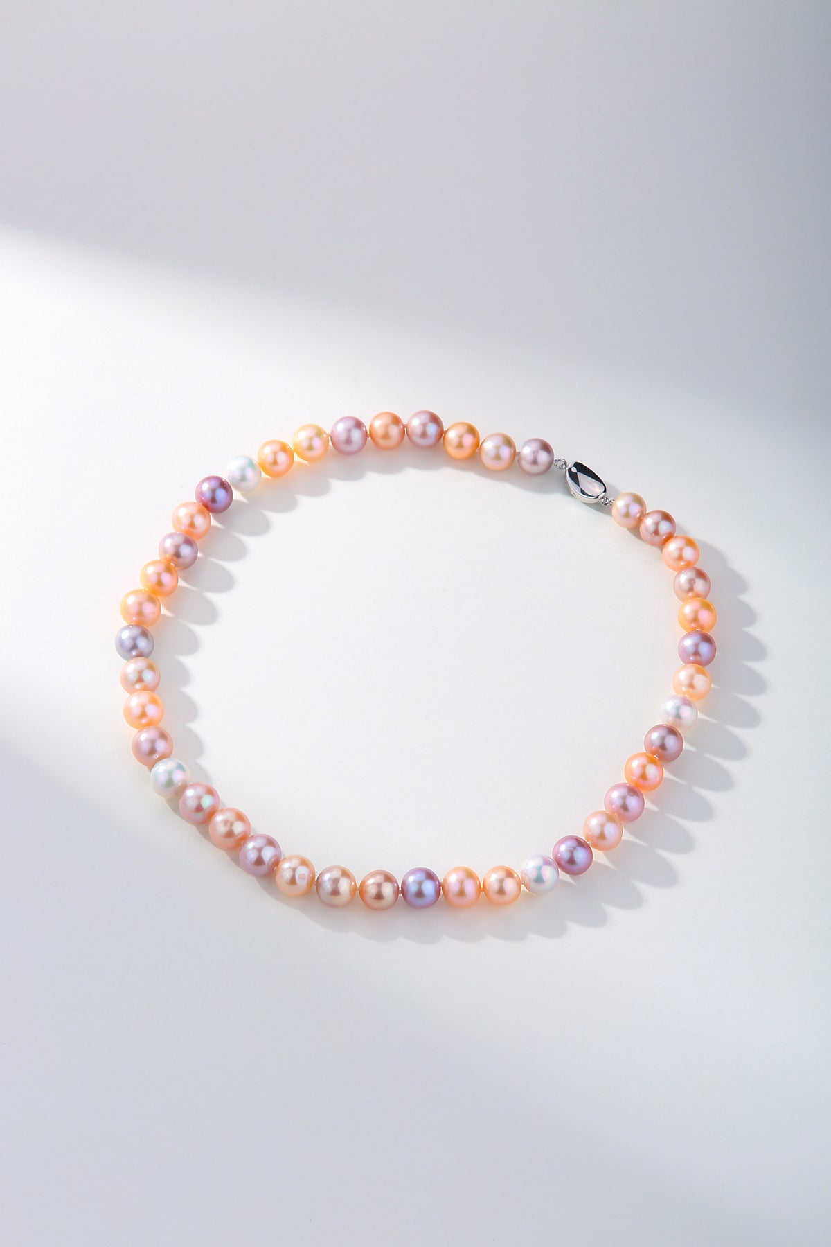 Multicolor Freshwater Pearl Strand Necklace 10-11mm