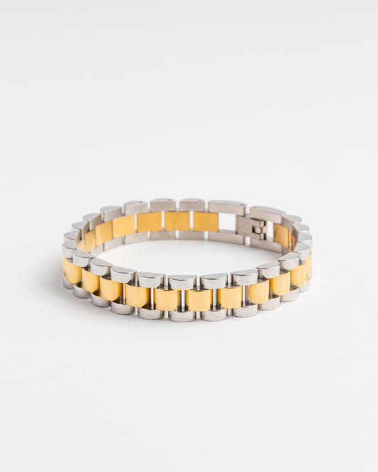 Vintage Two Tone Link Bracelet Design