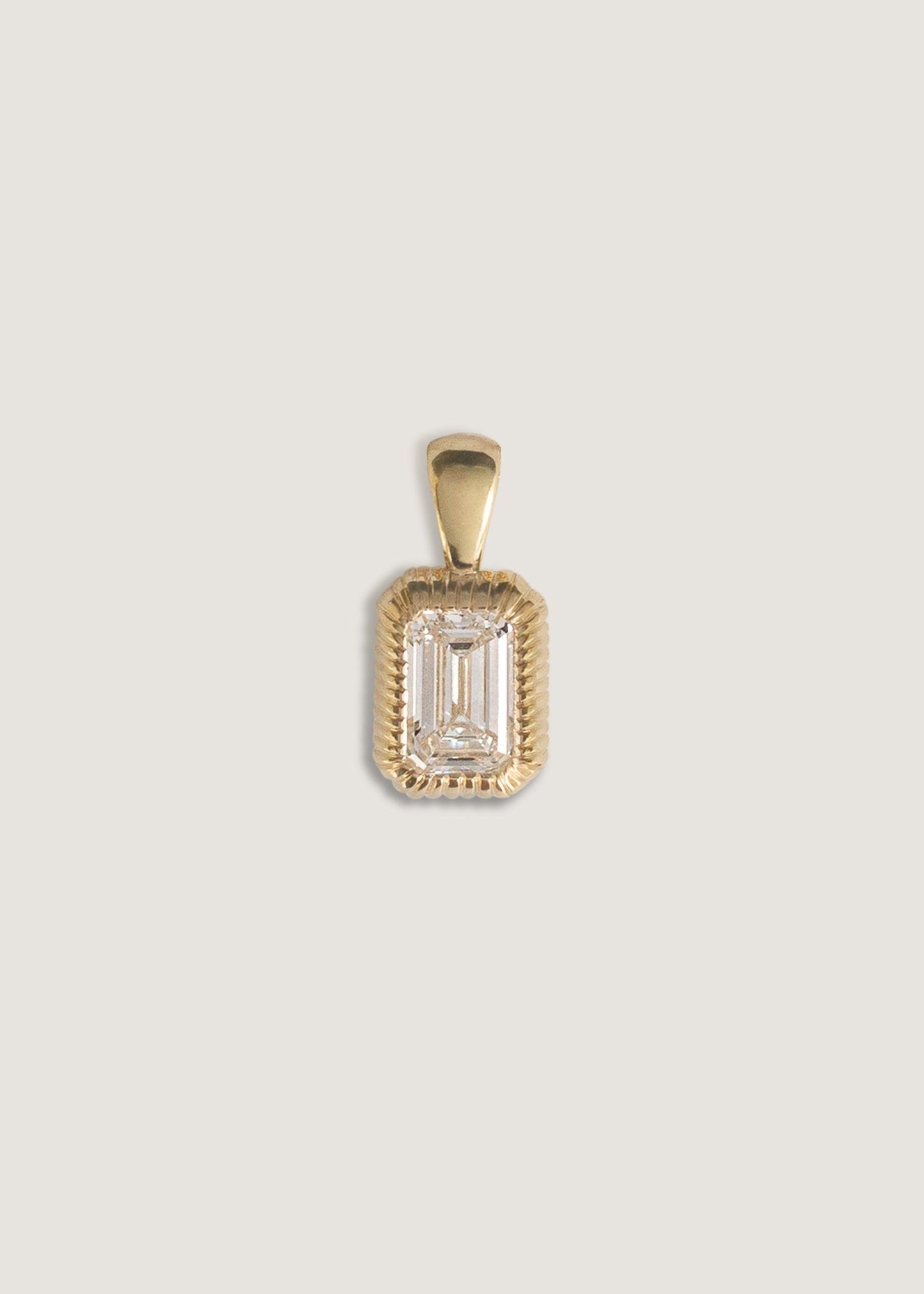 Emerald Cut Diamond Pendant Necklace