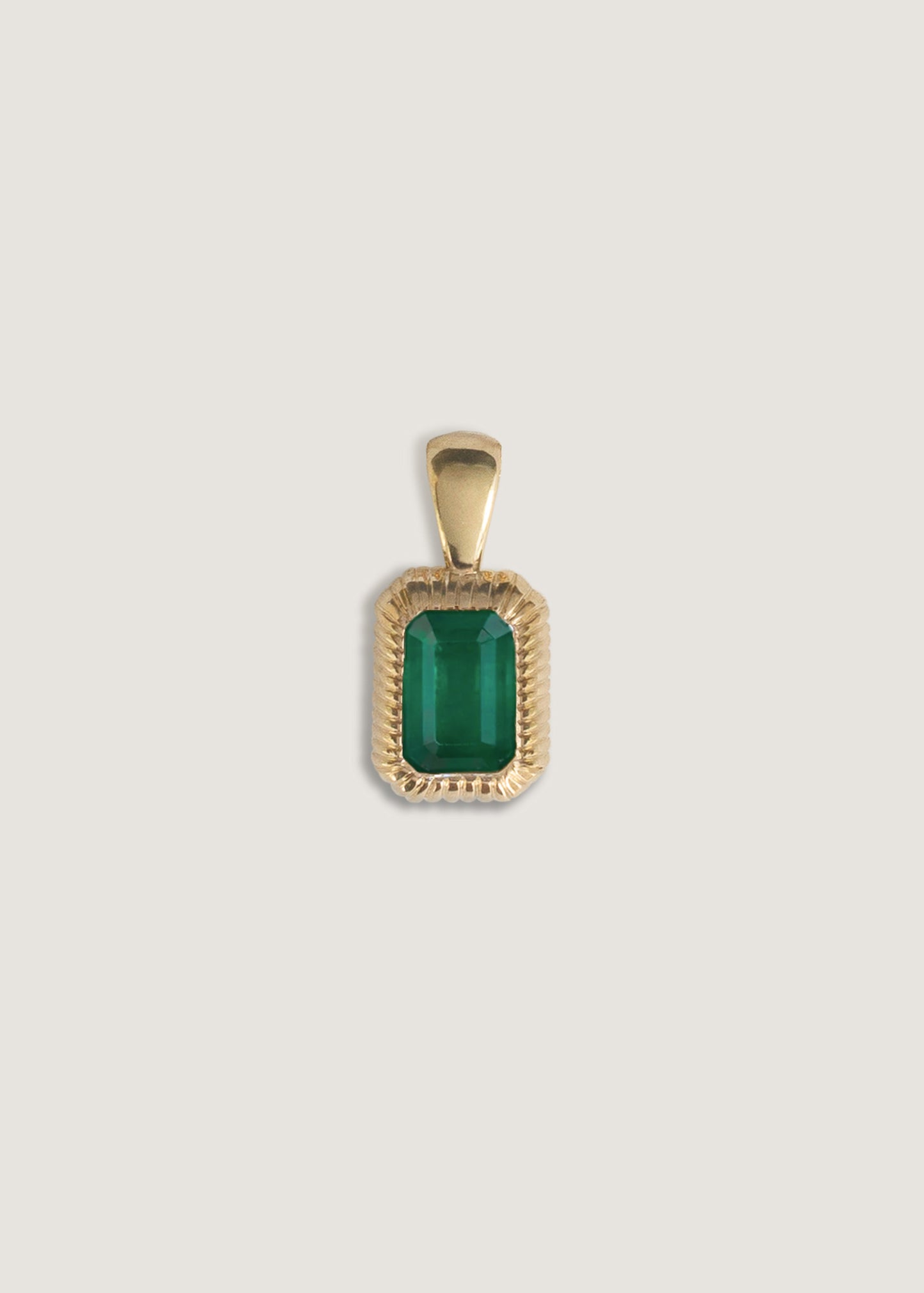 Emerald Cut Pendant in Emerald Design