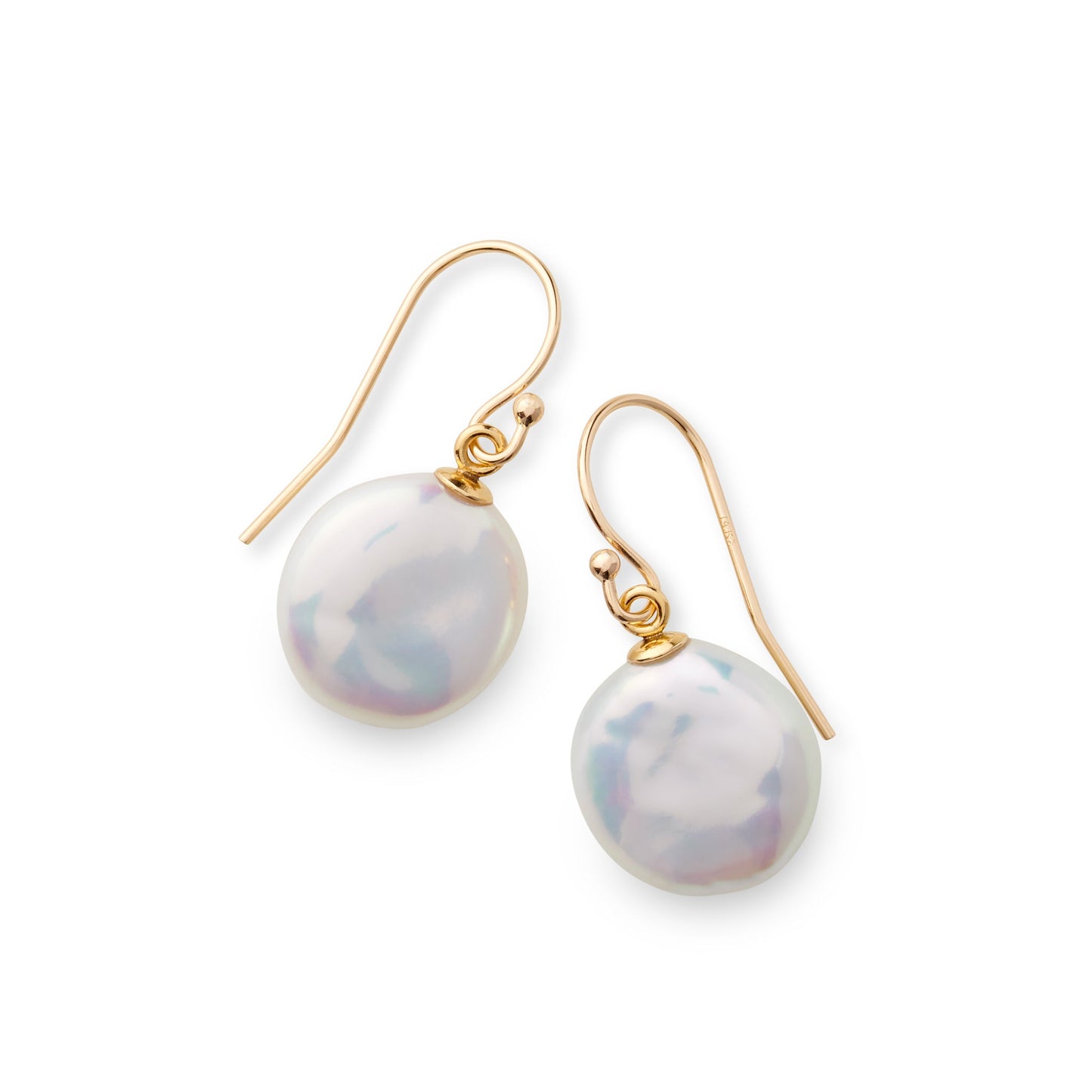 Baroque Pearl Drop Earrings in 9mm Size