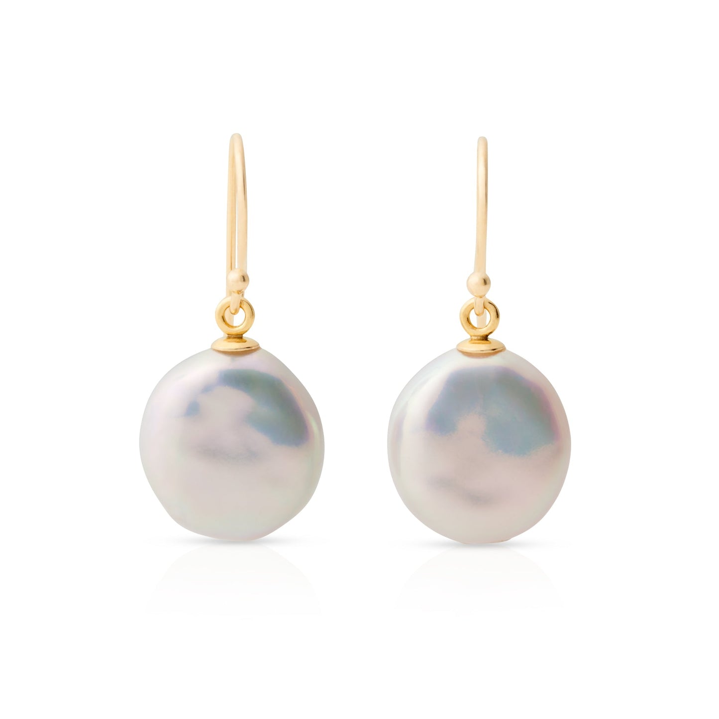 Baroque Pearl Drop Earrings in 9mm Size