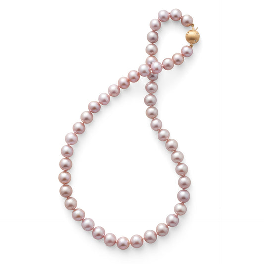 Pink Pearl 8.5mm Elegant Necklace