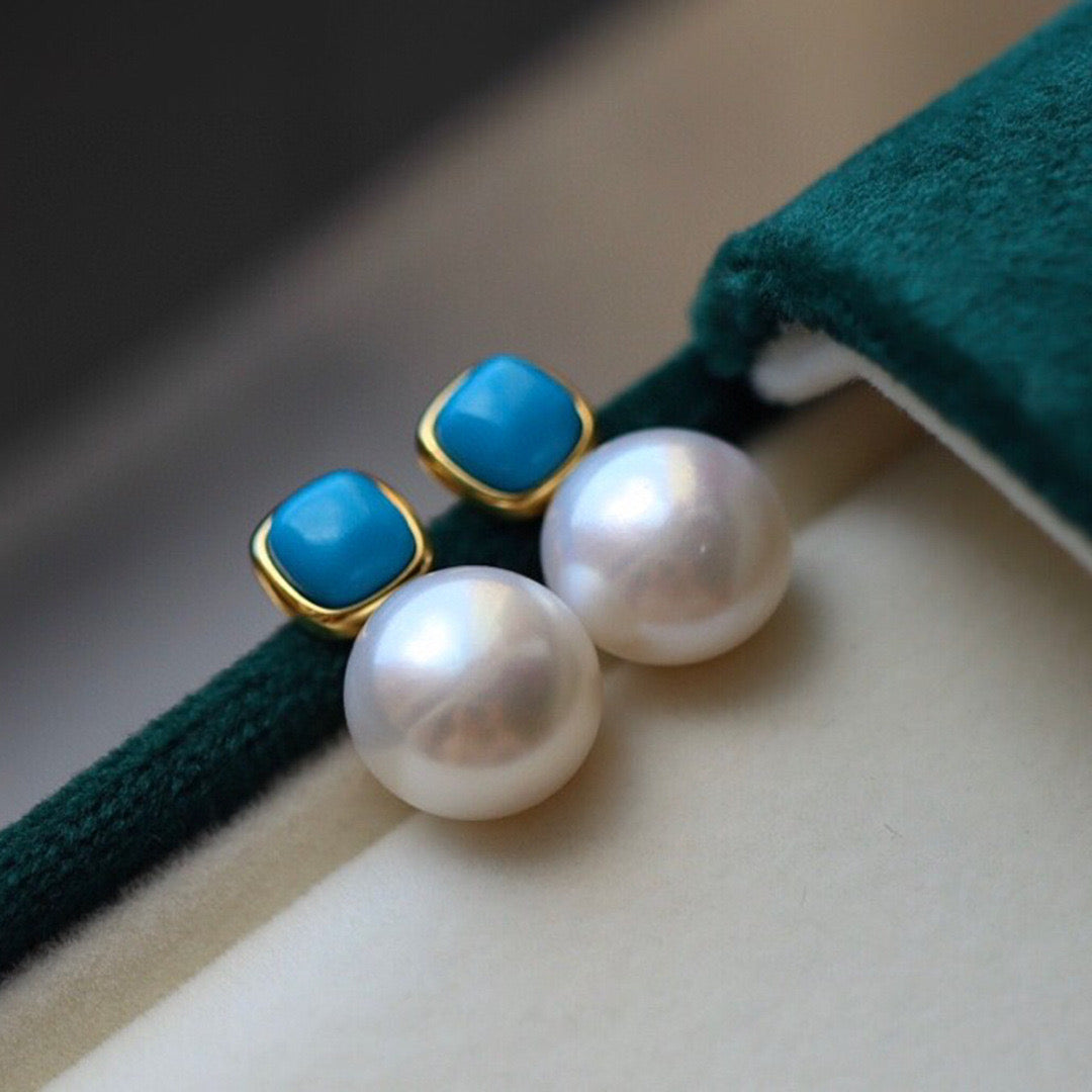 Turquoise and Pearl Stud Earrings for Every Occasion