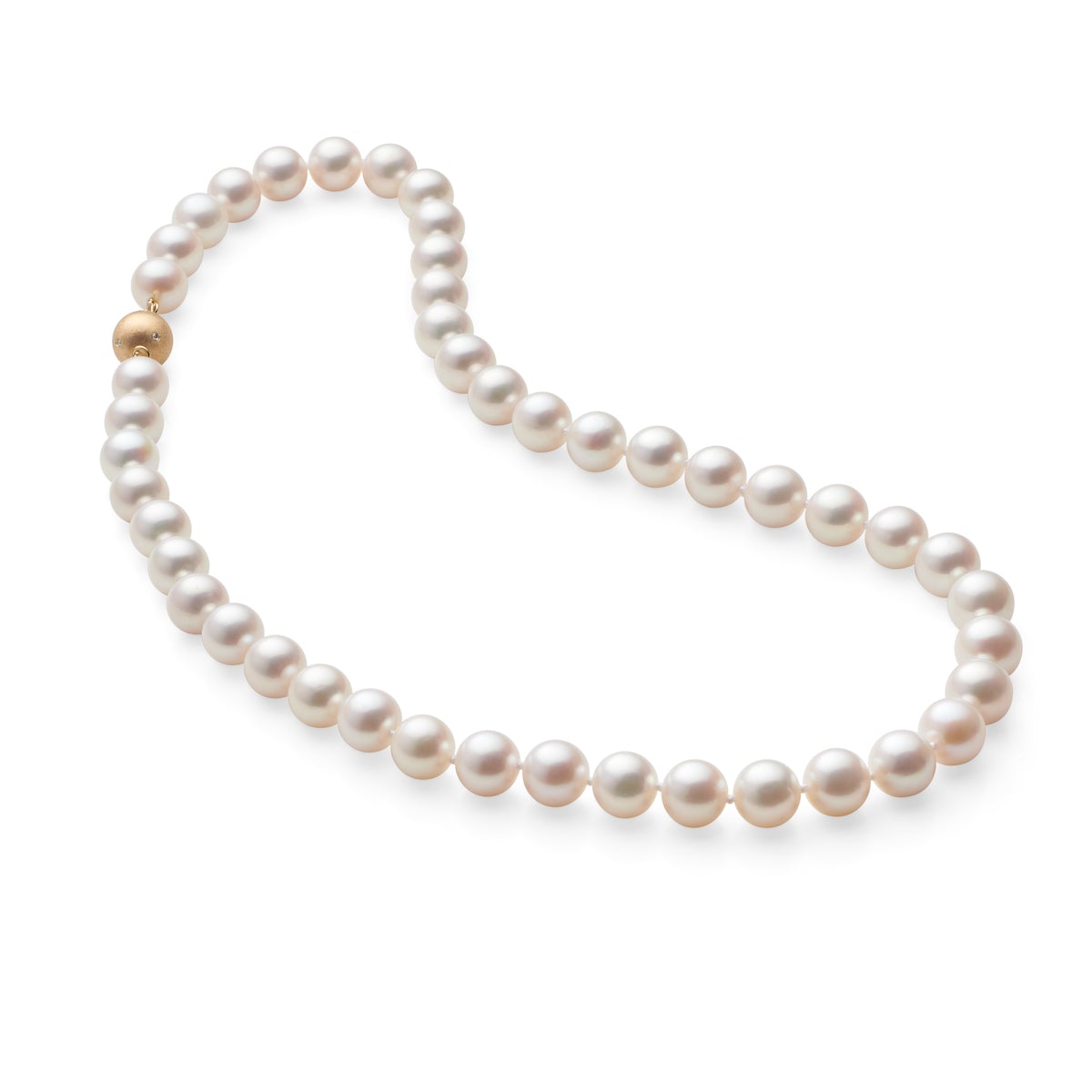 White Pearl Necklace 8.5mm Size Option