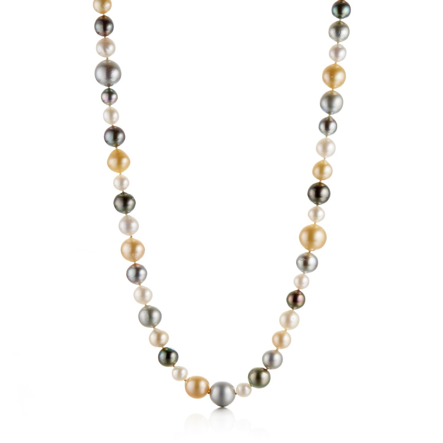 Multi-Color Tahitian and South Sea Pearl Necklace 1