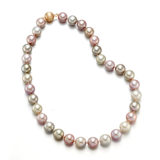 Pastel Tahitian and Freshwater Pearl Necklace