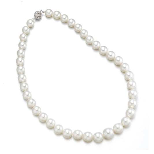 South Sea Pearl Necklace with Diamond Clasp