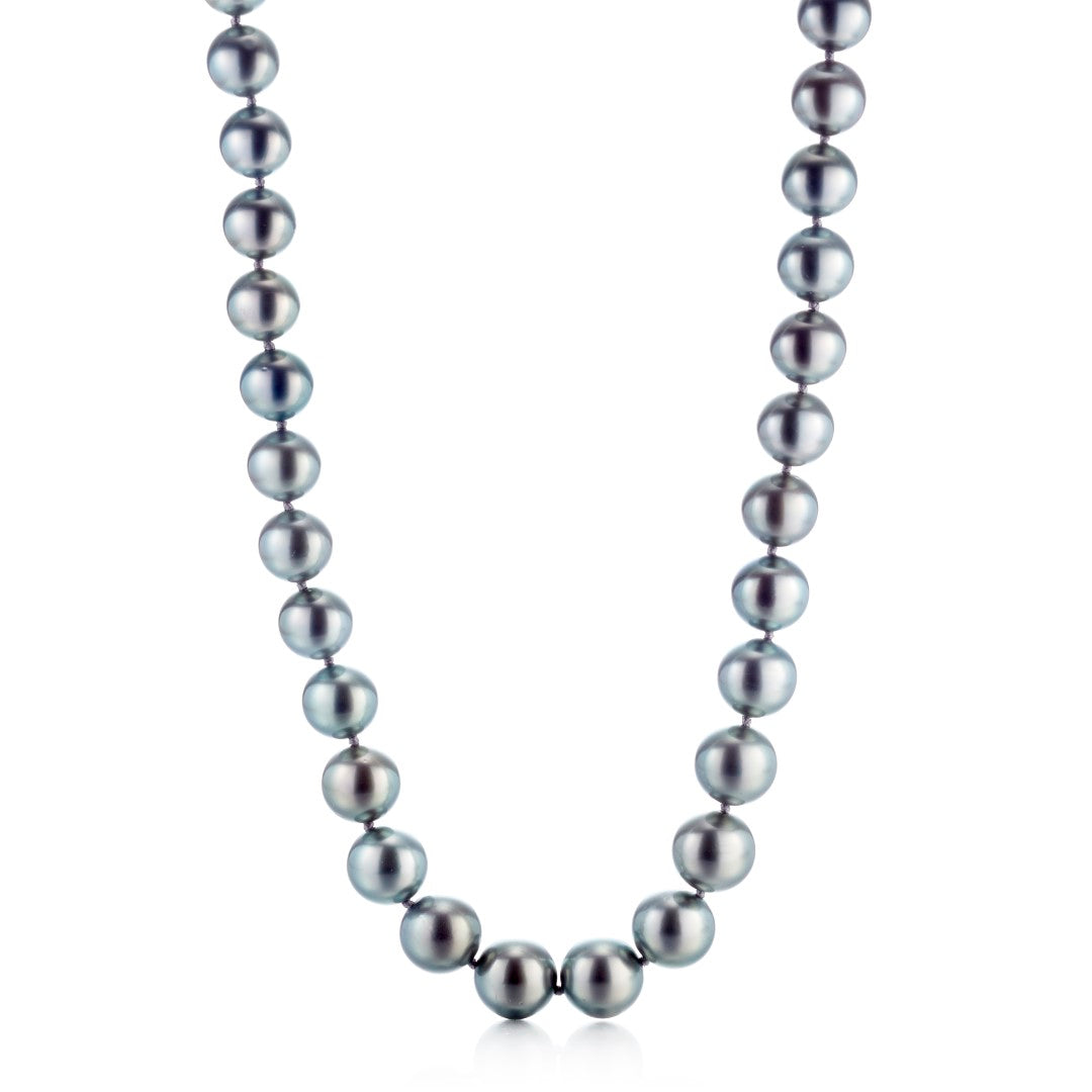 Graduated Tahitian Pearl Necklace 10 to 12 Millimeters