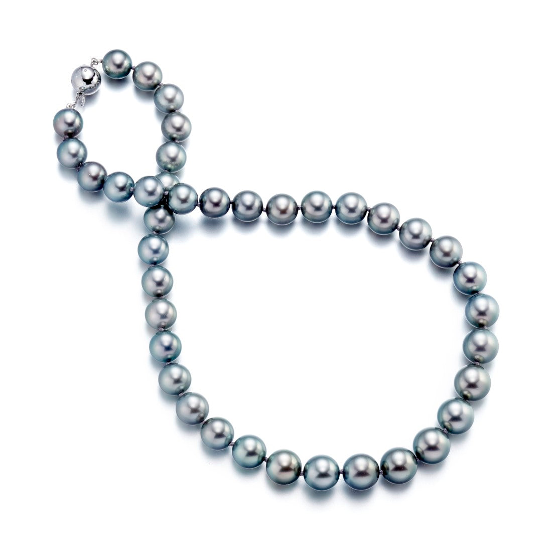 Graduated Tahitian Pearl Necklace 10 to 12 Millimeters