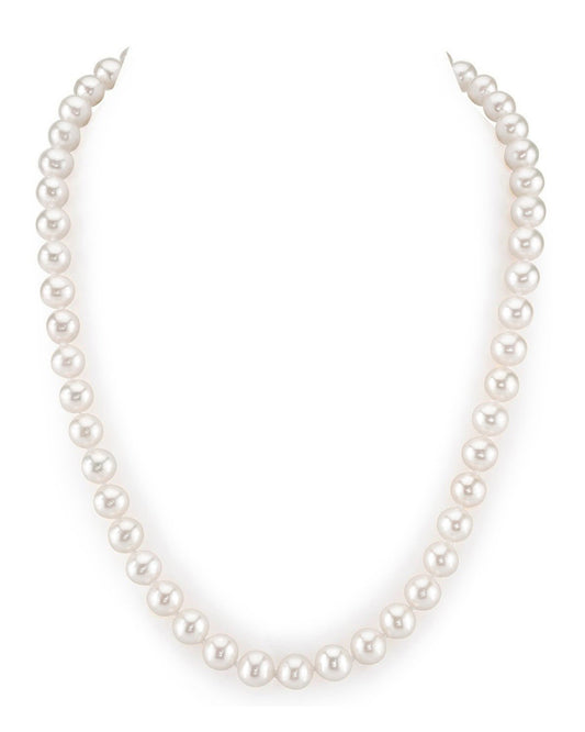 White Freshwater Pearl Necklace in AAAA Quality 2