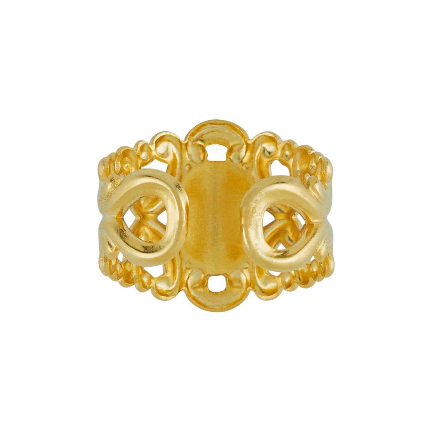 Delicate Honey Design Gold Ring