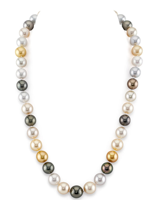 Multi-Color Tahitian and South Sea Pearl Necklace 2