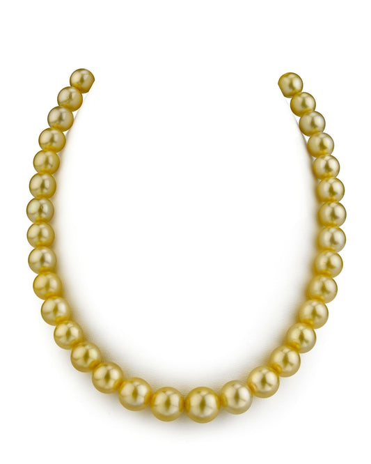 South Sea Pearl Necklace in Gold, 9.0-11.0mm