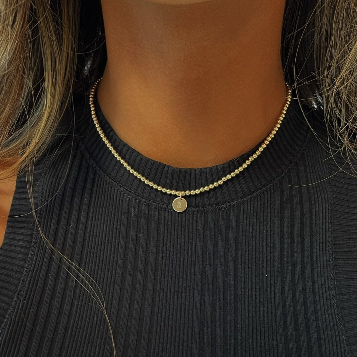 Initial Juno Choker in Old English Style