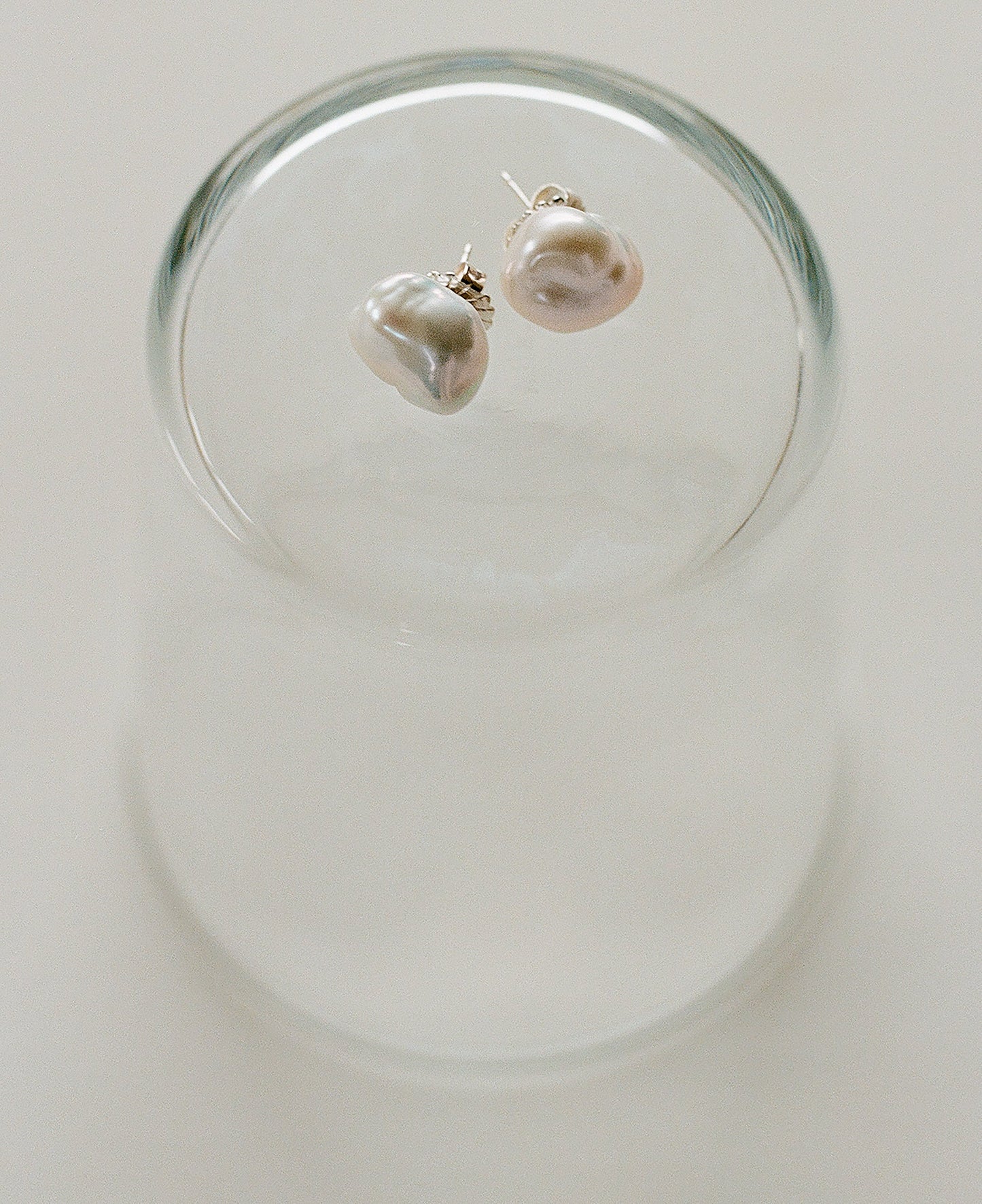 Elegant Baroque Pearl Stud Earrings 1