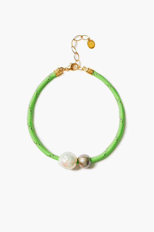 Lime Green Anklet in Unique Design