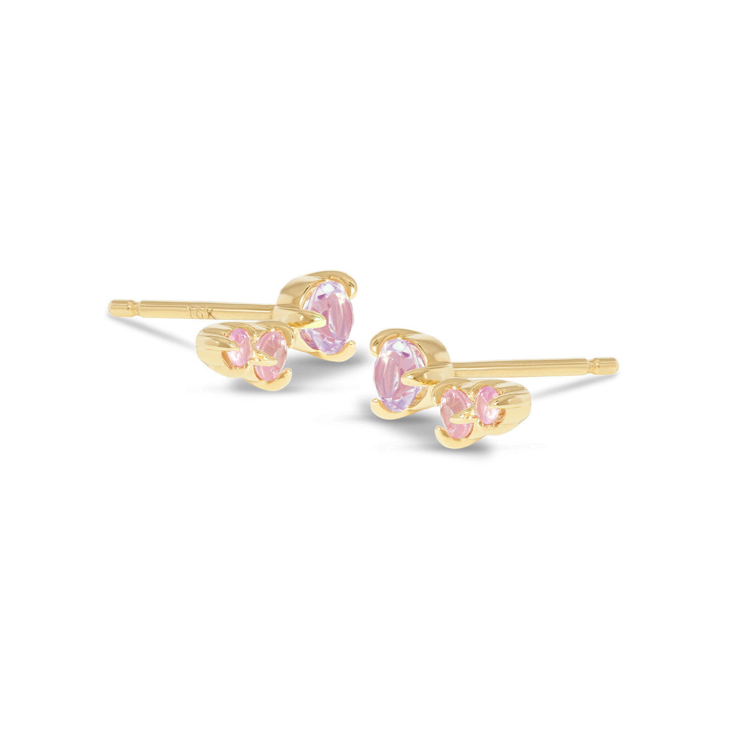 Stud Earrings in Floral Design