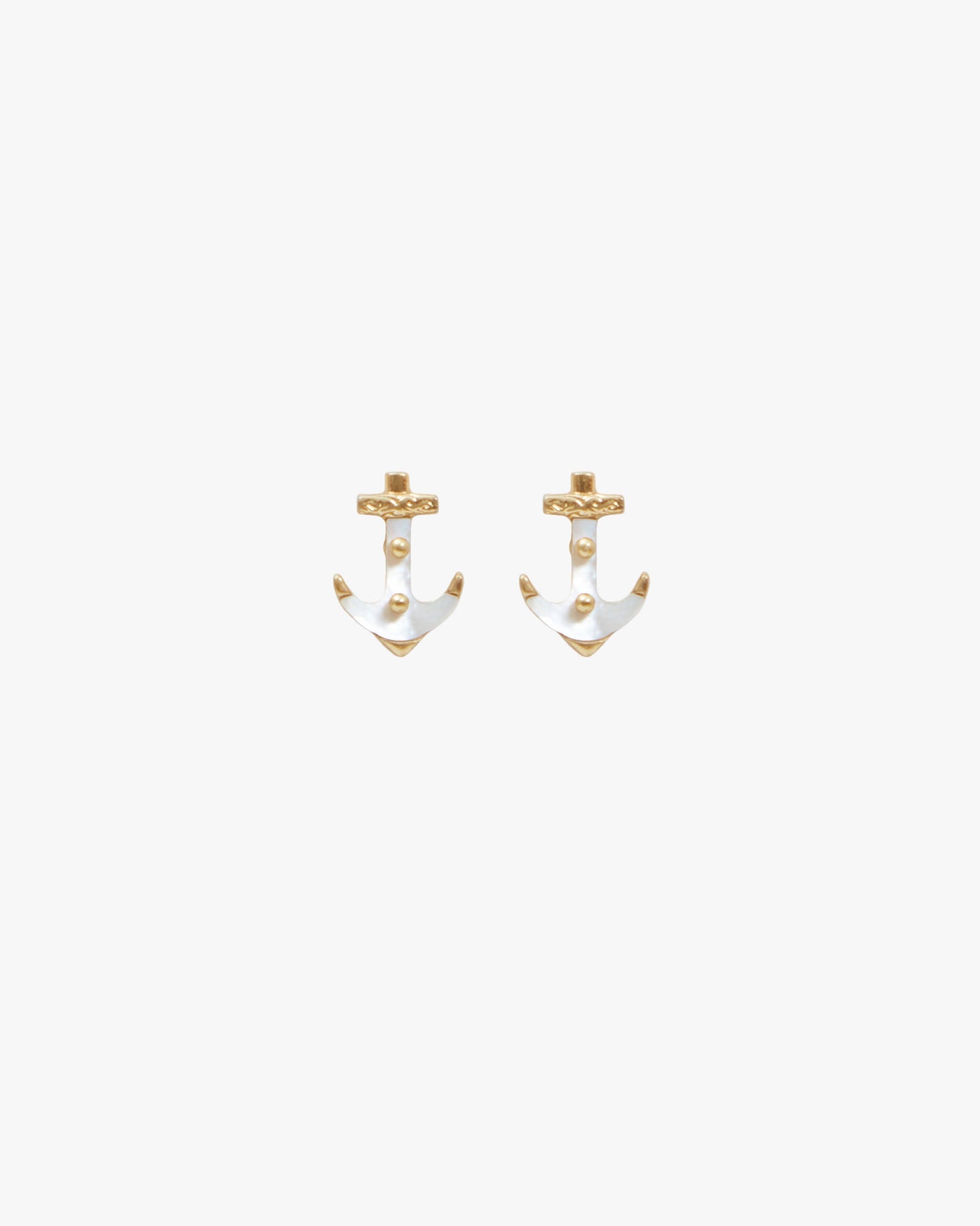 Stylish Anchor Design Stud Earrings 1