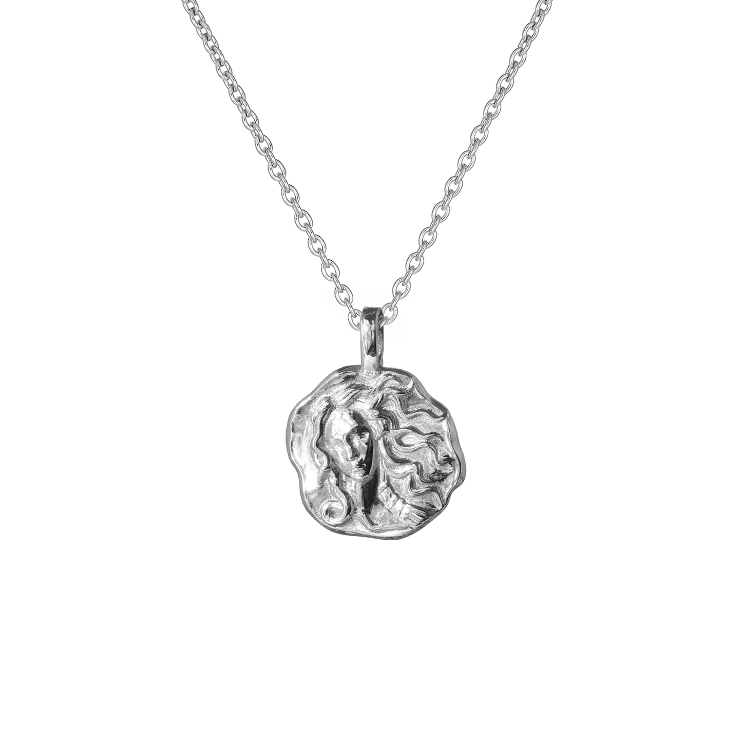 Mini Medallion Pendant Necklace in Unique Design