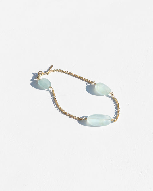 14K Gold Verre Chain Bracelet