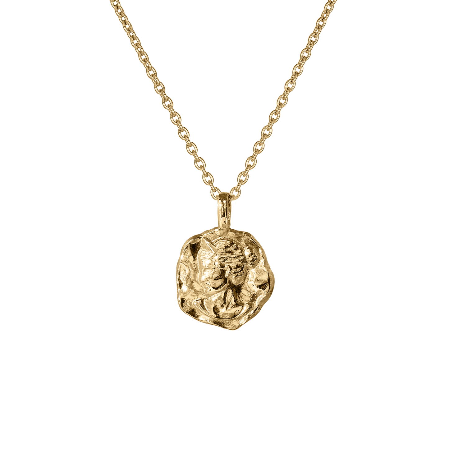 Molten Mini Medallion Pendant Necklace