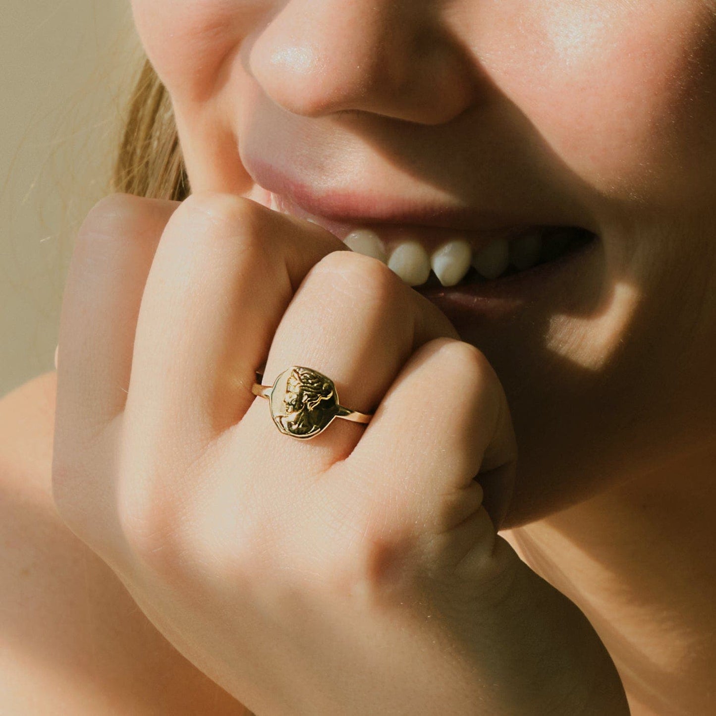 Molten Silver Ring with Unique Design 2