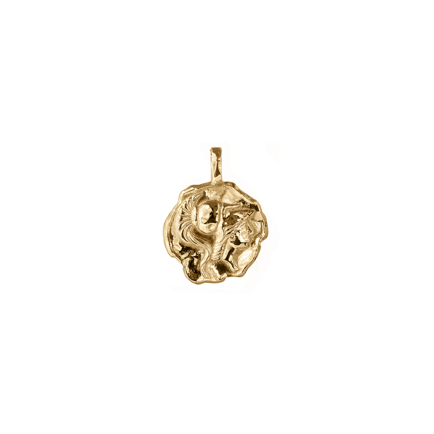 Mini Medallion in Molten Style Design 1