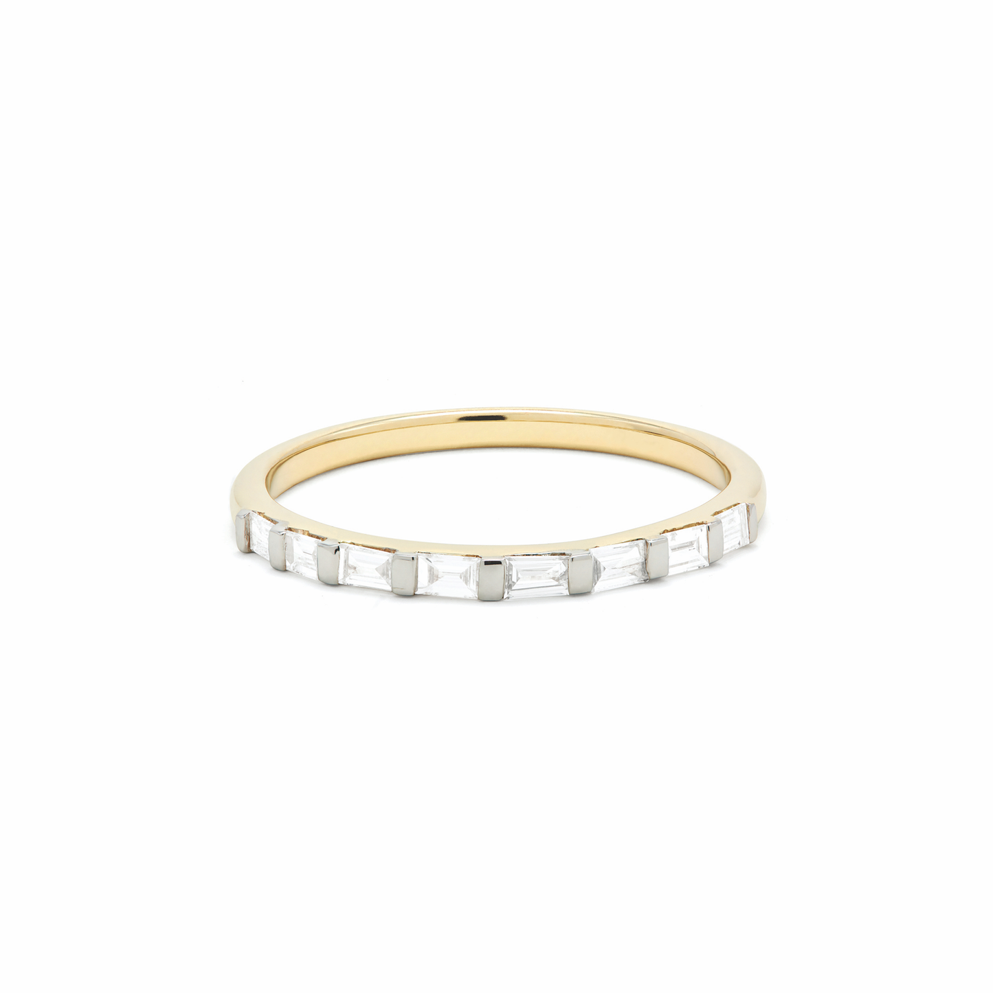 Elegant Baguette Eternity Band Ring