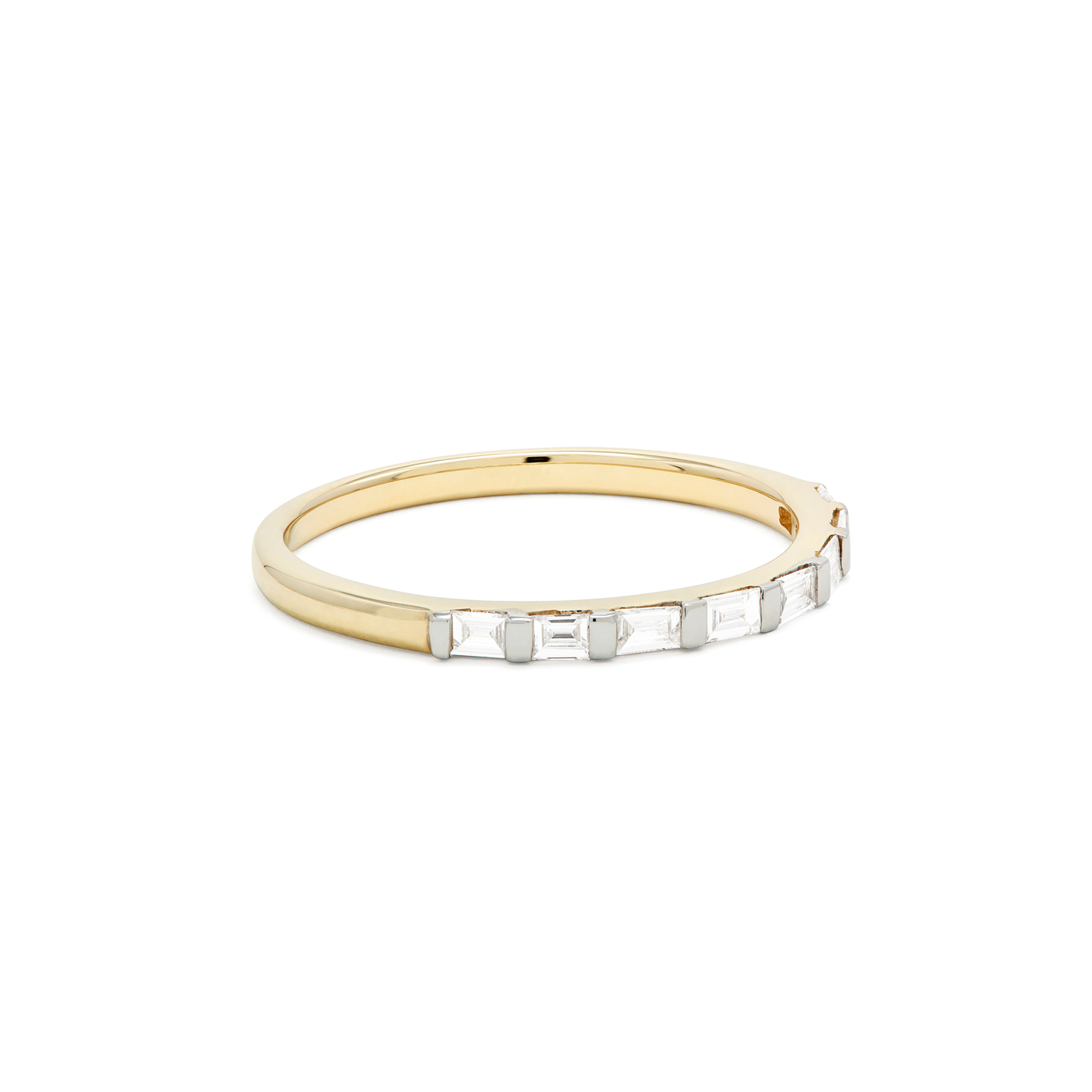 Elegant Baguette Eternity Band Ring