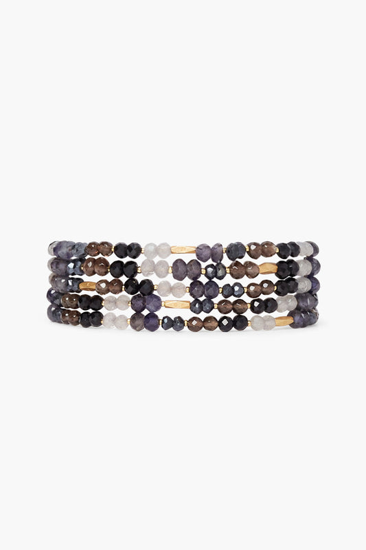 Black Mix Naked Wrap Bracelet for Versatile Style