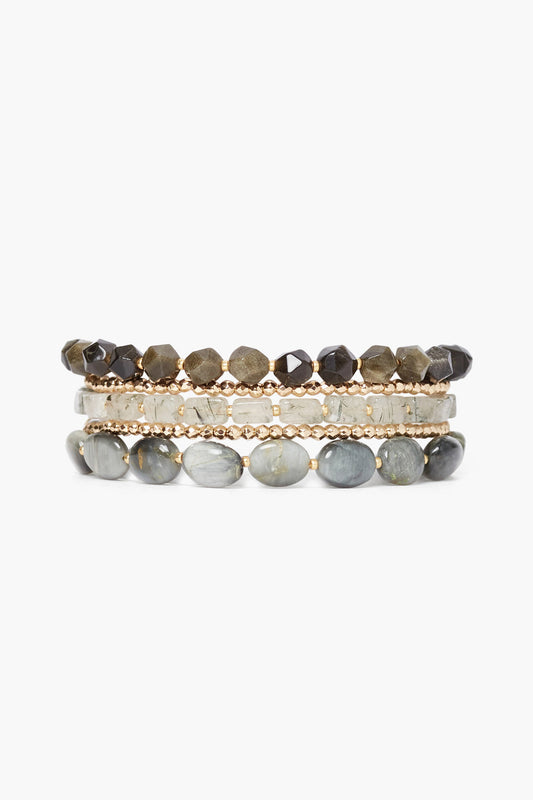 Black Mix Naked Wrap Bracelet in Unique Style