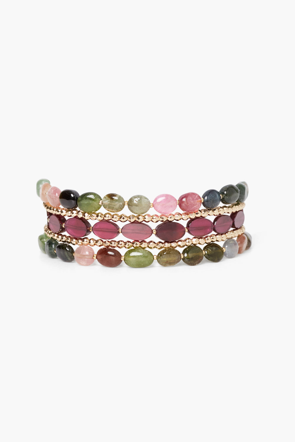 Tourmaline Mix Naked Wrap Bracelet