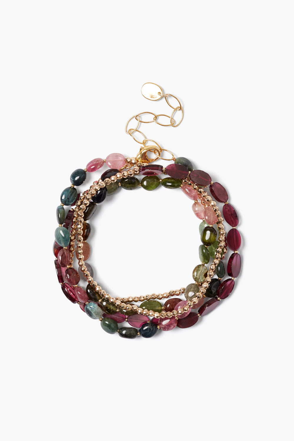 Tourmaline Mix Naked Wrap Bracelet