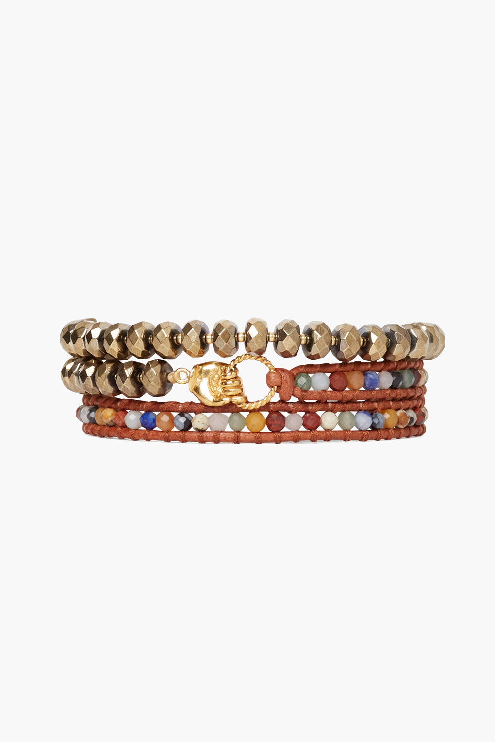 Triple Wrap Bracelet in Multi Mix Design