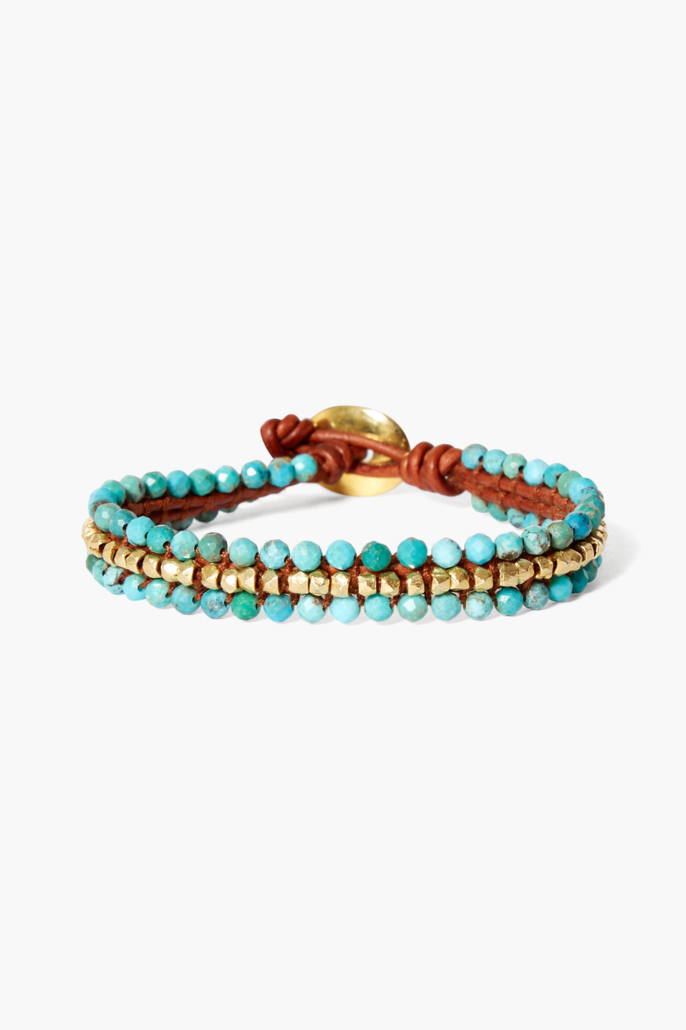 Turquoise Koa Wrap Bracelet for Casual Style