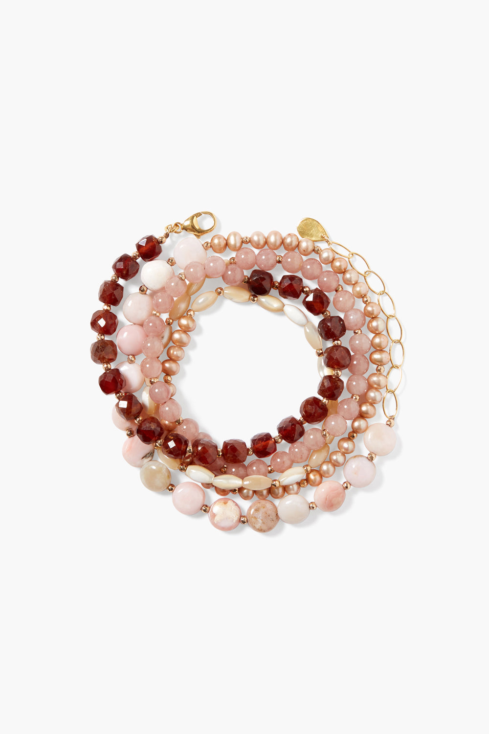 Pink Mix Naked Wrap Bracelet for Casual Wear