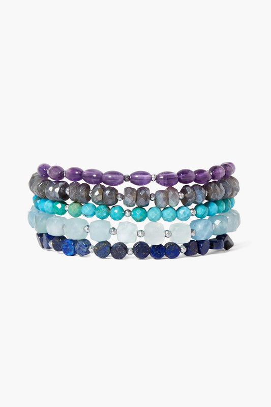 Purple Mixed Naked Wrap Bracelet