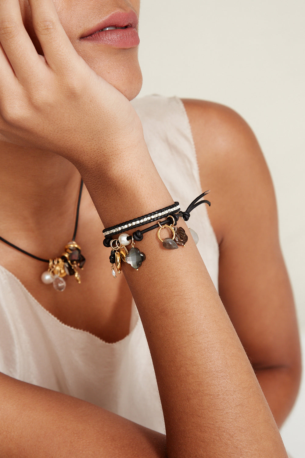 Gold Mix Charm Bracelet for Stylish Looks 1