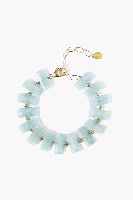 Aquamarine Beaded Bracelet for Stylish Wear