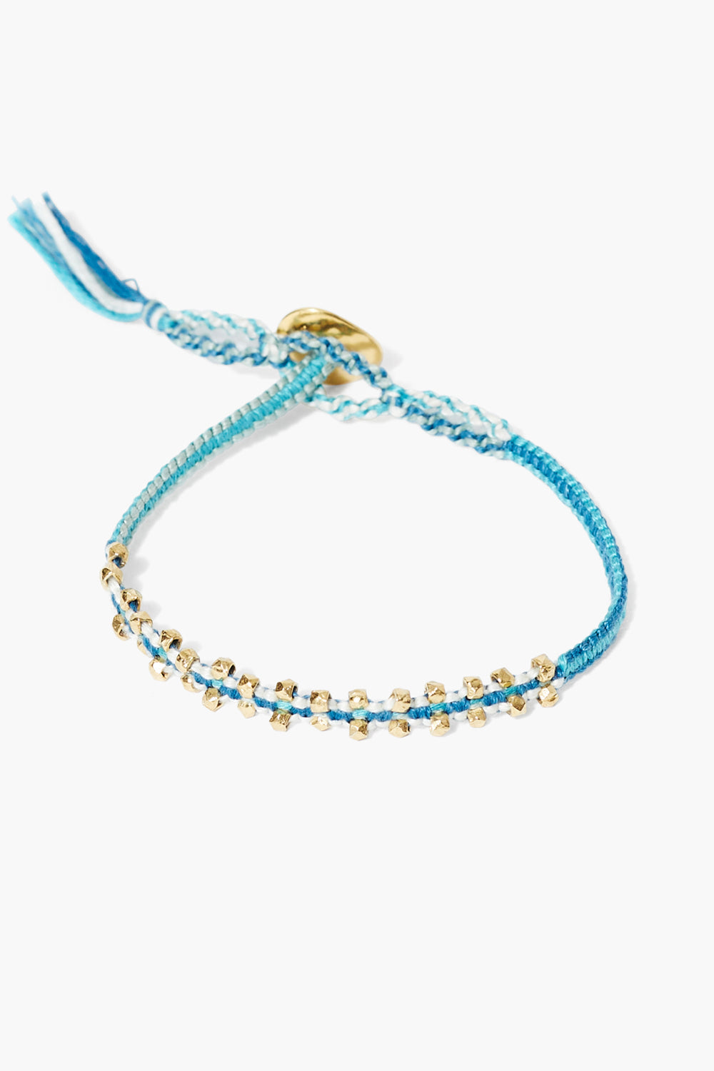 Single Wrap Bracelet in Blue Mix Design