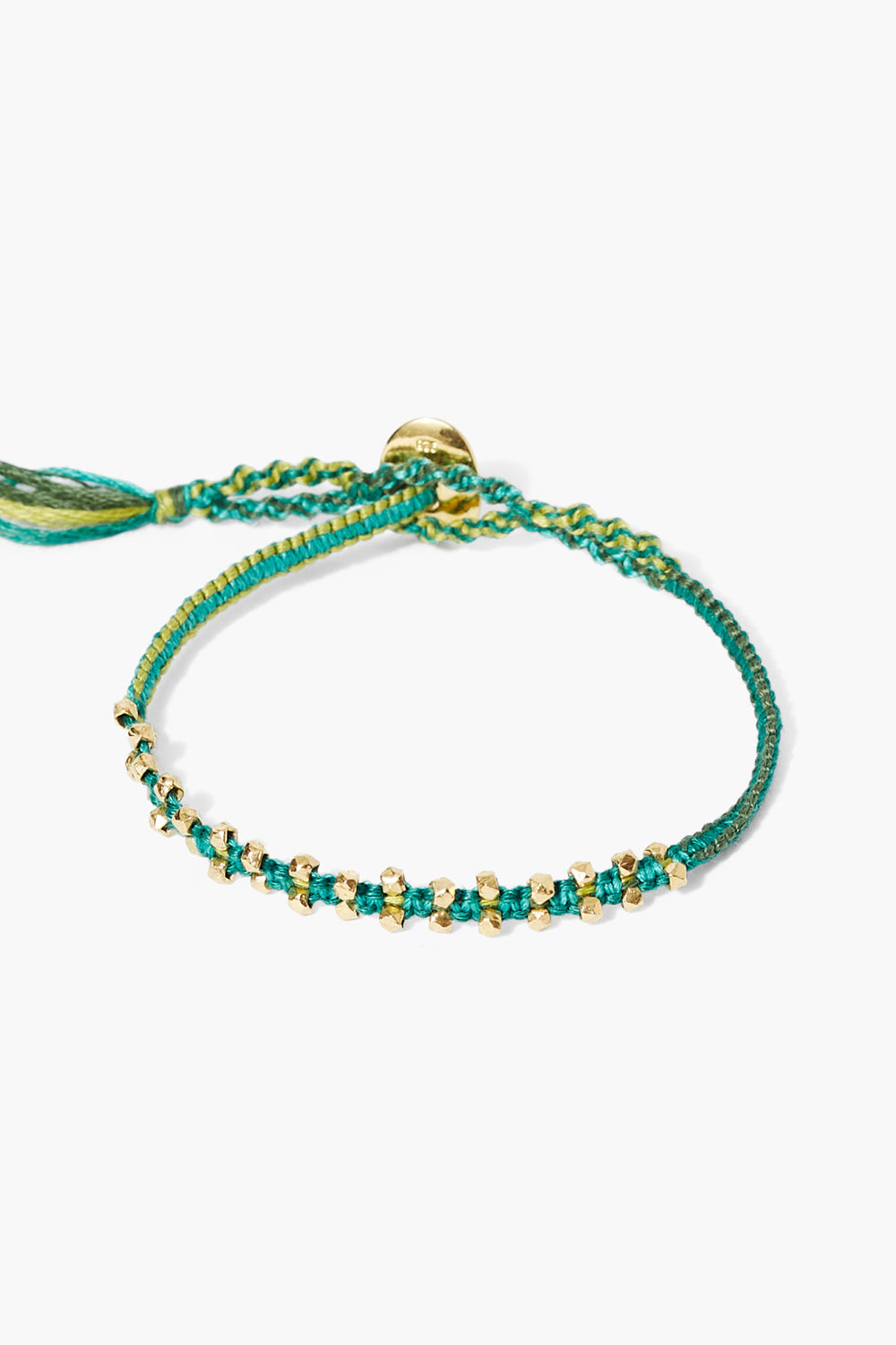 Single Wrap Bracelet in Green Mix Colors