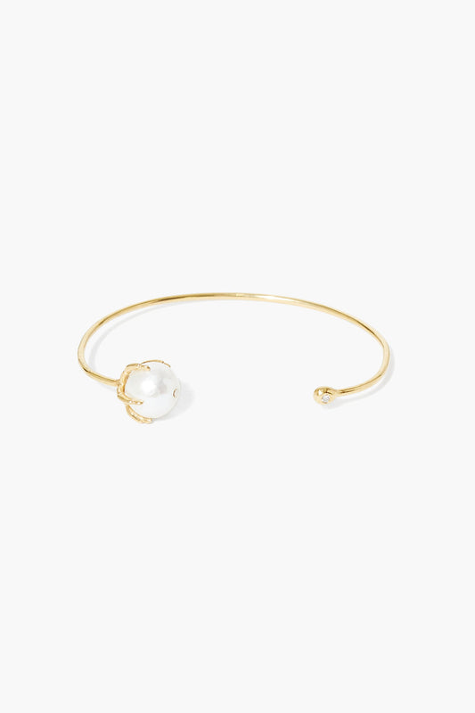 White Pearl Cuff Bracelet for Elegant Style