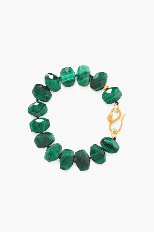 Malachite Cobra Style Bracelet