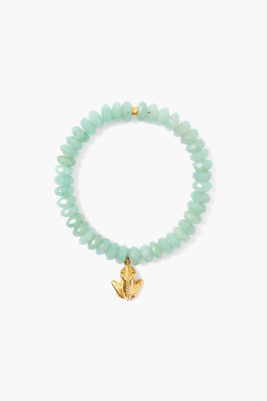 Green Aventurine Frog Charm Bracelet