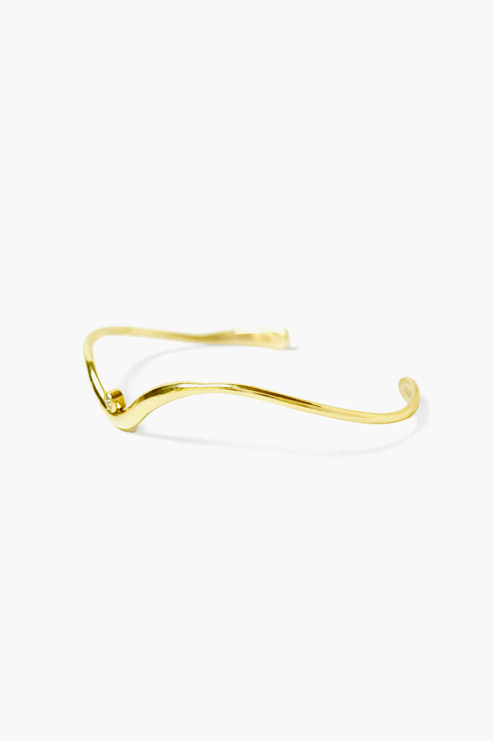 Gold Diamond Canyon Cuff Bracelet