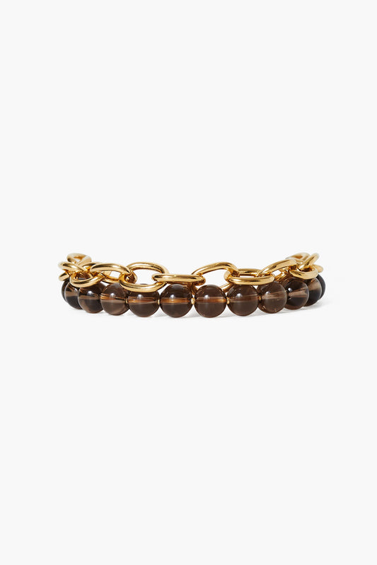 Smoky Quartz Chain Bracelet for Everyday Wear