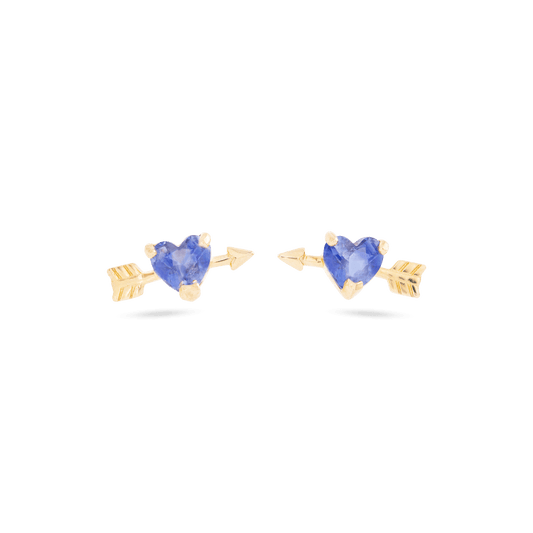 Blue Sapphire Stud Earrings for Everyday Wear