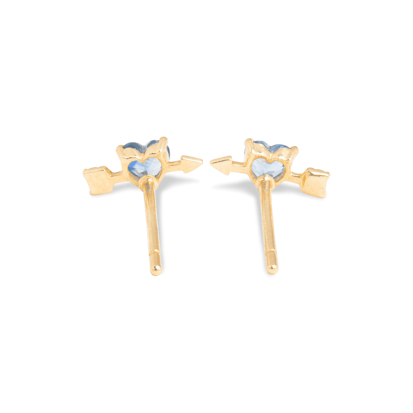 Blue Sapphire Stud Earrings for Everyday Wear